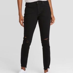 Wild fable black ripped skinny jeans